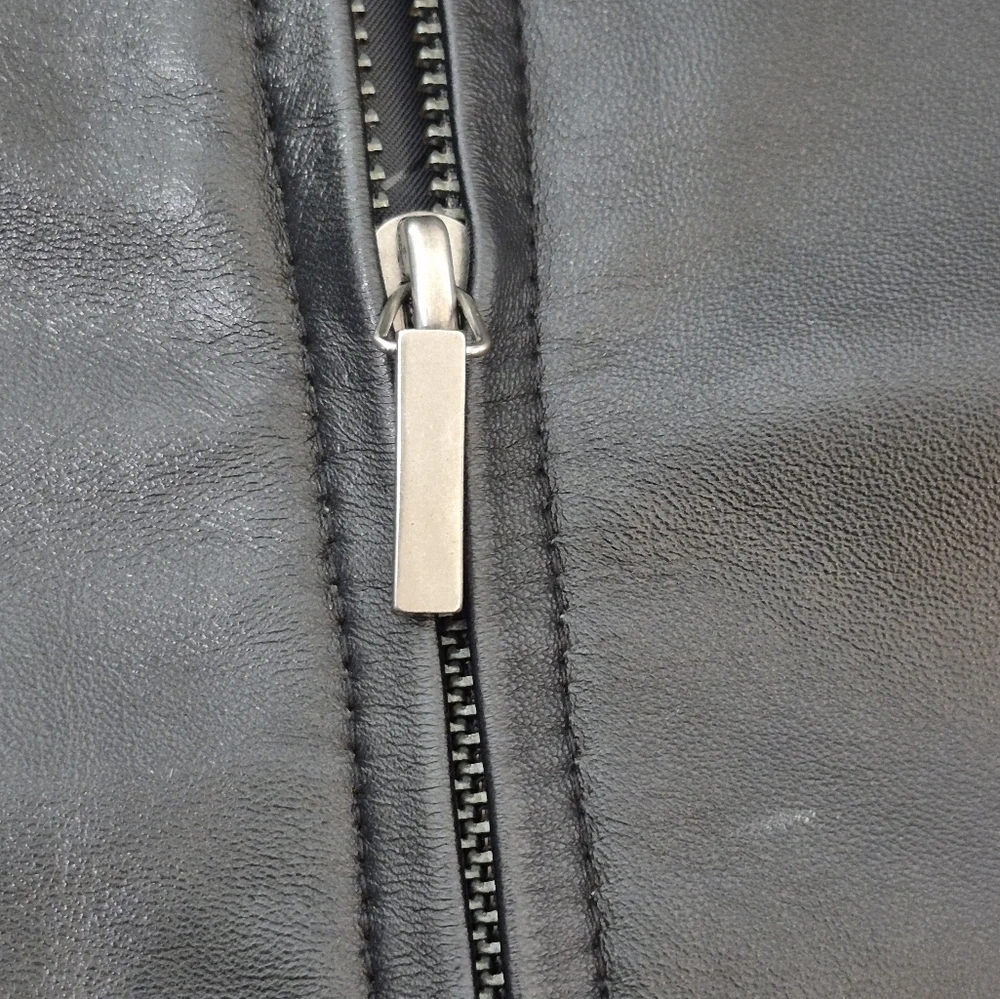 Colebrook Classics Vintage Black Leather Jacket - Size XL